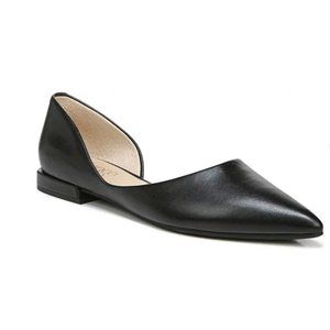Franco Sarto Pointed Black Flats